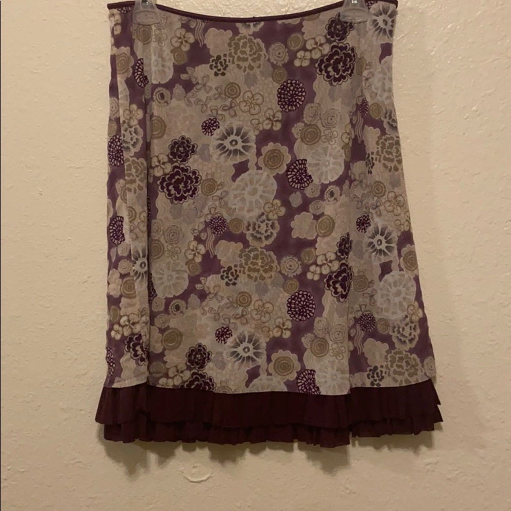 Purple flower skirt
